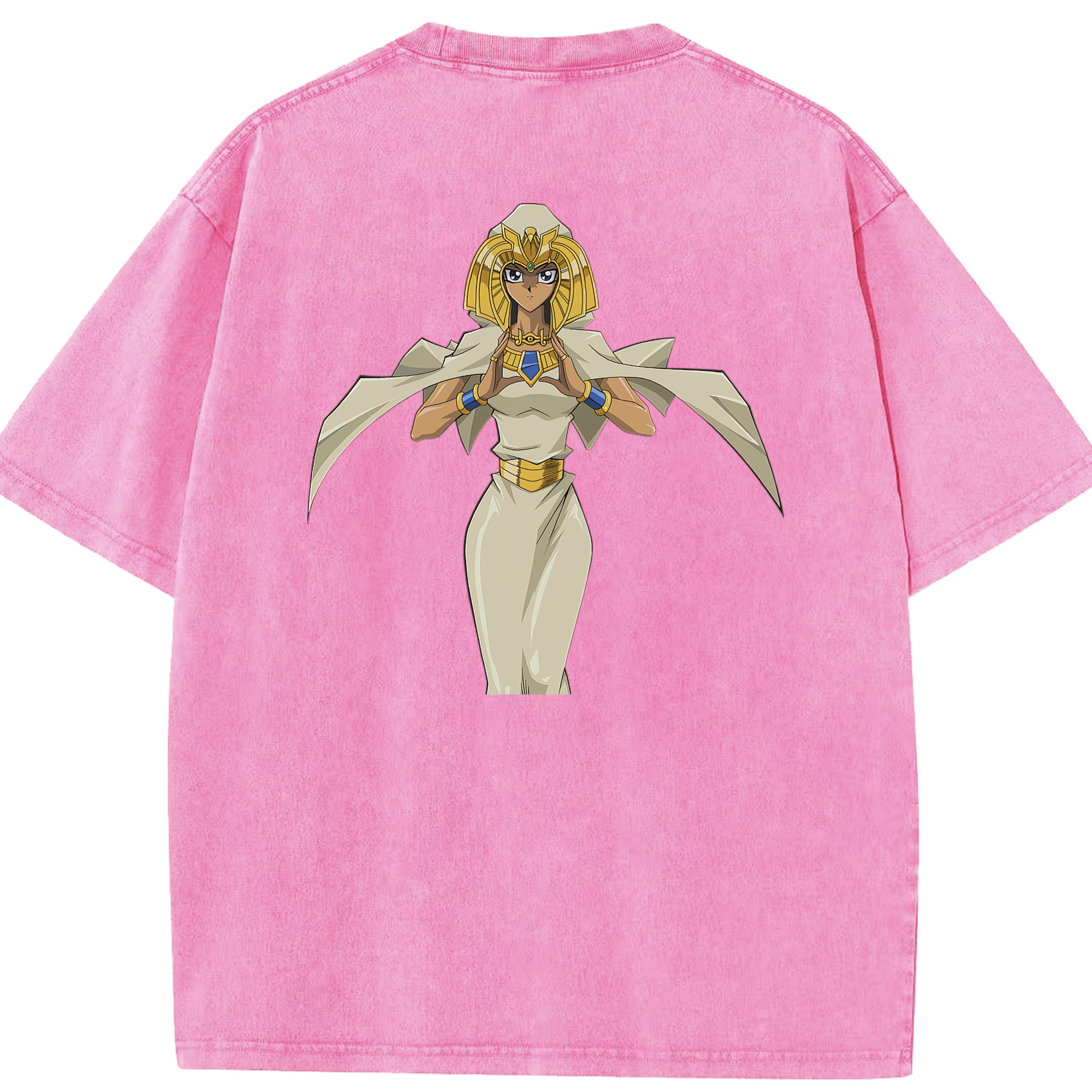 （画像用） 遊☆戯☆王 Yu-Gi-Oh! 綿100% ヴィンテージ風 半袖Tシャツ（背面プリント）